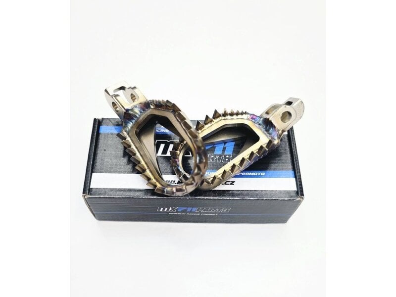 MX711 SUPERGRIP STAINLESS STEEL FOOTPEGS 2022-> STANDARD HEIGHT/OFFSET