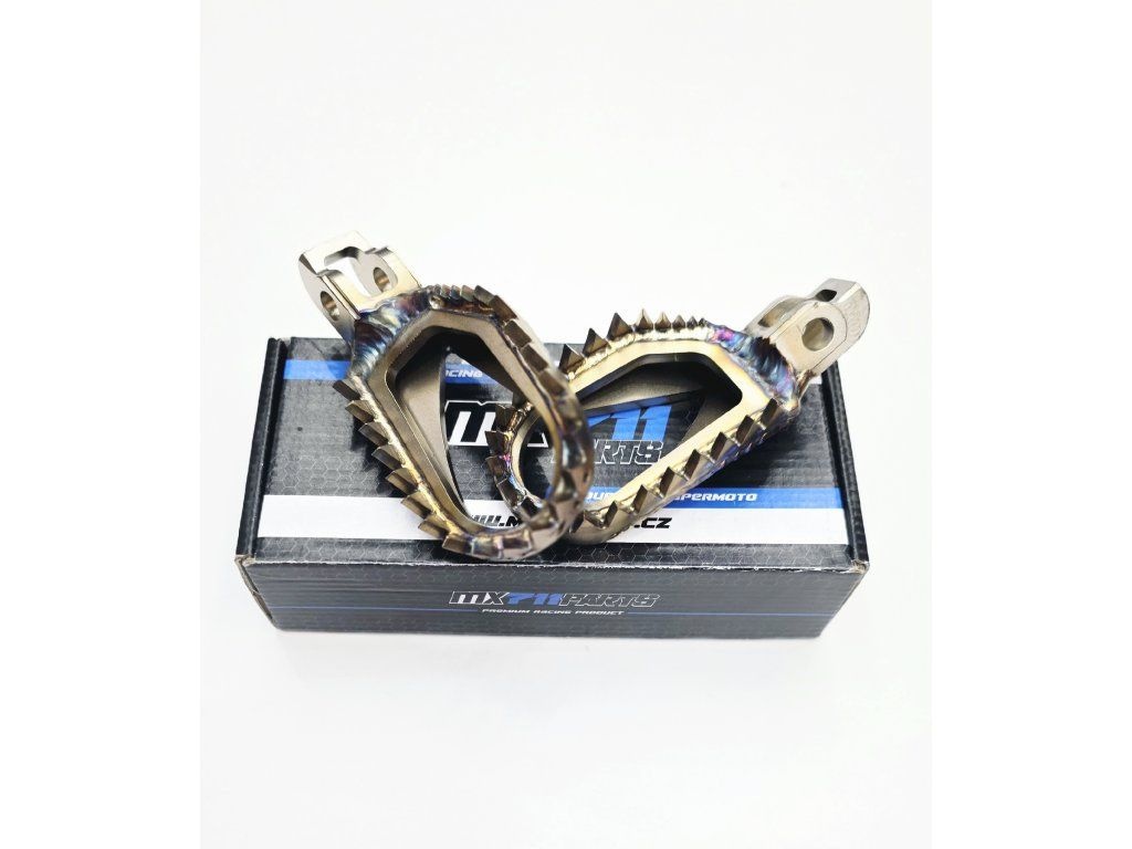 MX711 SUPERGRIP STAINLESS STEEL FOOTPEGS 2022-> STANDARD HEIGHT/OFFSET