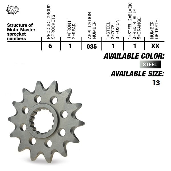 Ultralight Steel Front Sprocket (520) 2T 250/300, 1998-> 4T 450