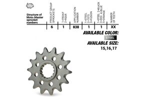 Ultralight Steel Front Sprocket (428) MX 85/100/112 1990->