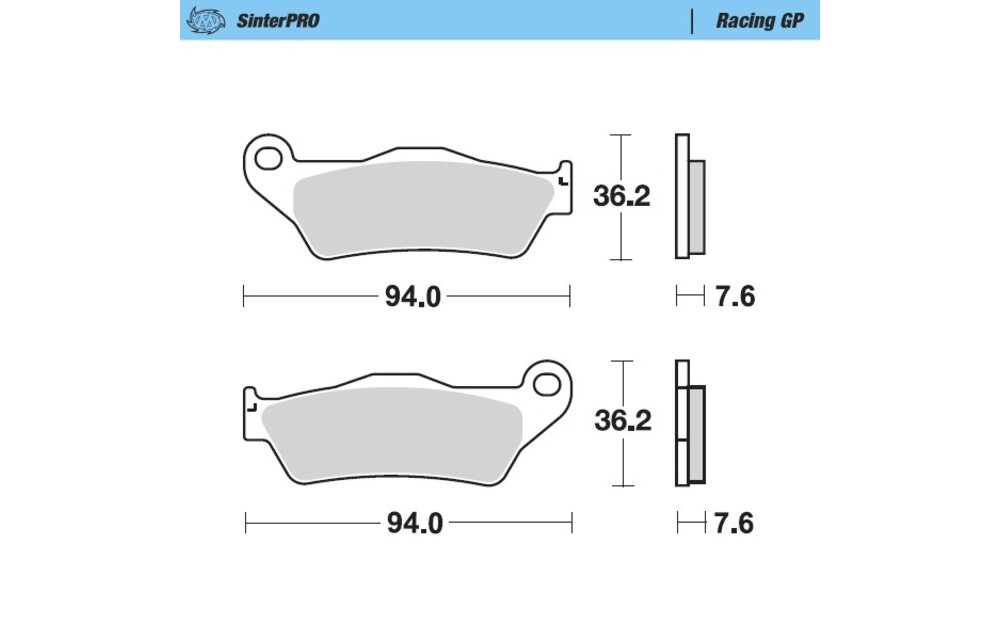 SinterPRO Racing GP Front Brakepad - 1994-> 125->
