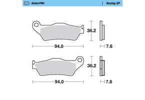 SinterPRO Racing GP Front Brakepad - 1994-> 125->