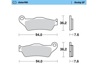 SinterPRO Racing GP Front Brakepad - 1994-> 125->