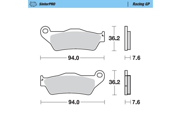 SinterPRO Racing GP Front Brakepad - 1994-> 125->