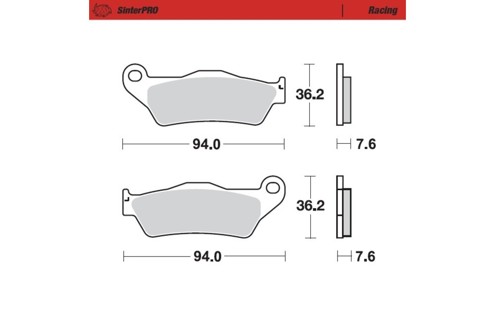SinterPRO Racing Front Brakepad - 1994-> 125->