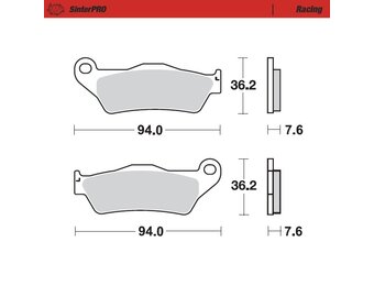 SinterPRO Racing Front Brakepad - 1994-> 125->