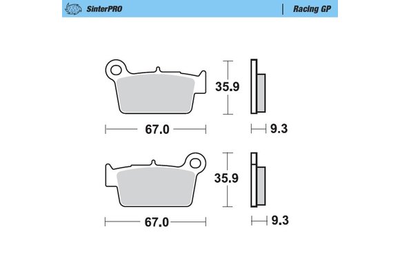 SinterPRO Racing GP Rear Brakepad - 1994-> 125->