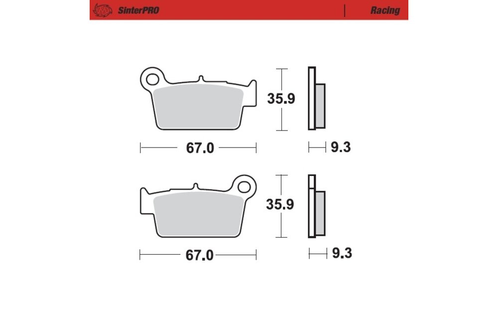 SinterPRO Racing Rear Brakepad - 1994-> 125->