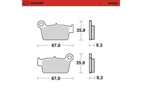 SinterPRO Racing Rear Brakepad - 1994-> 125->
