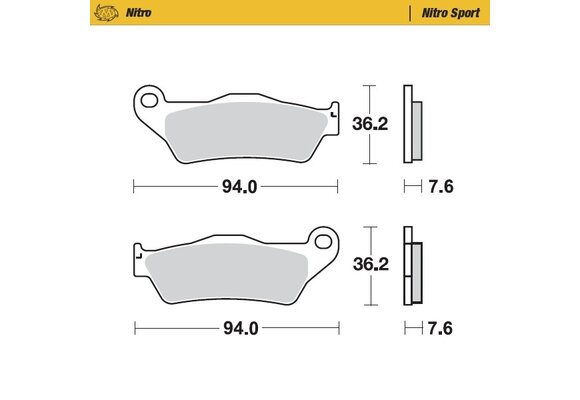 Nitro Sport Front Brakepad - 1994-> 125->