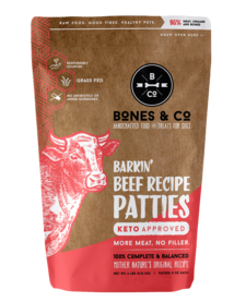 Bones & Co. Raw Beef Patties 6lb