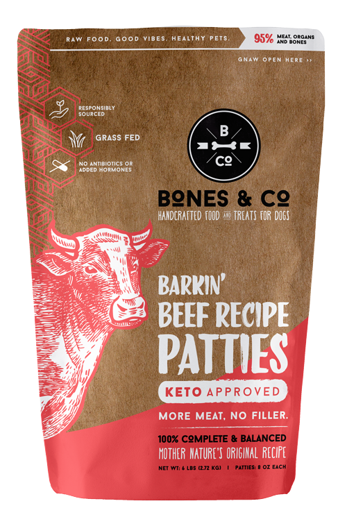 Bones & Co Bones & Co. Raw Beef Patties 6lb