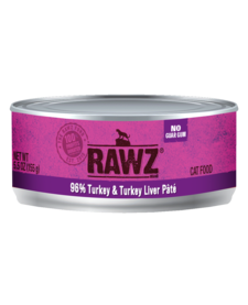 Rawz 96% Turkey/ Turkey Liver Pate 5.5 oz