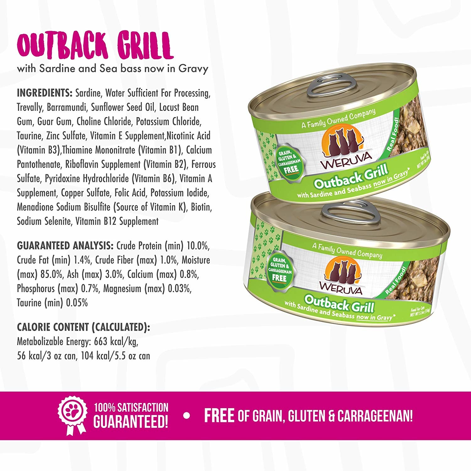 Weruva Weruva Outback Grill 5.5 oz Case