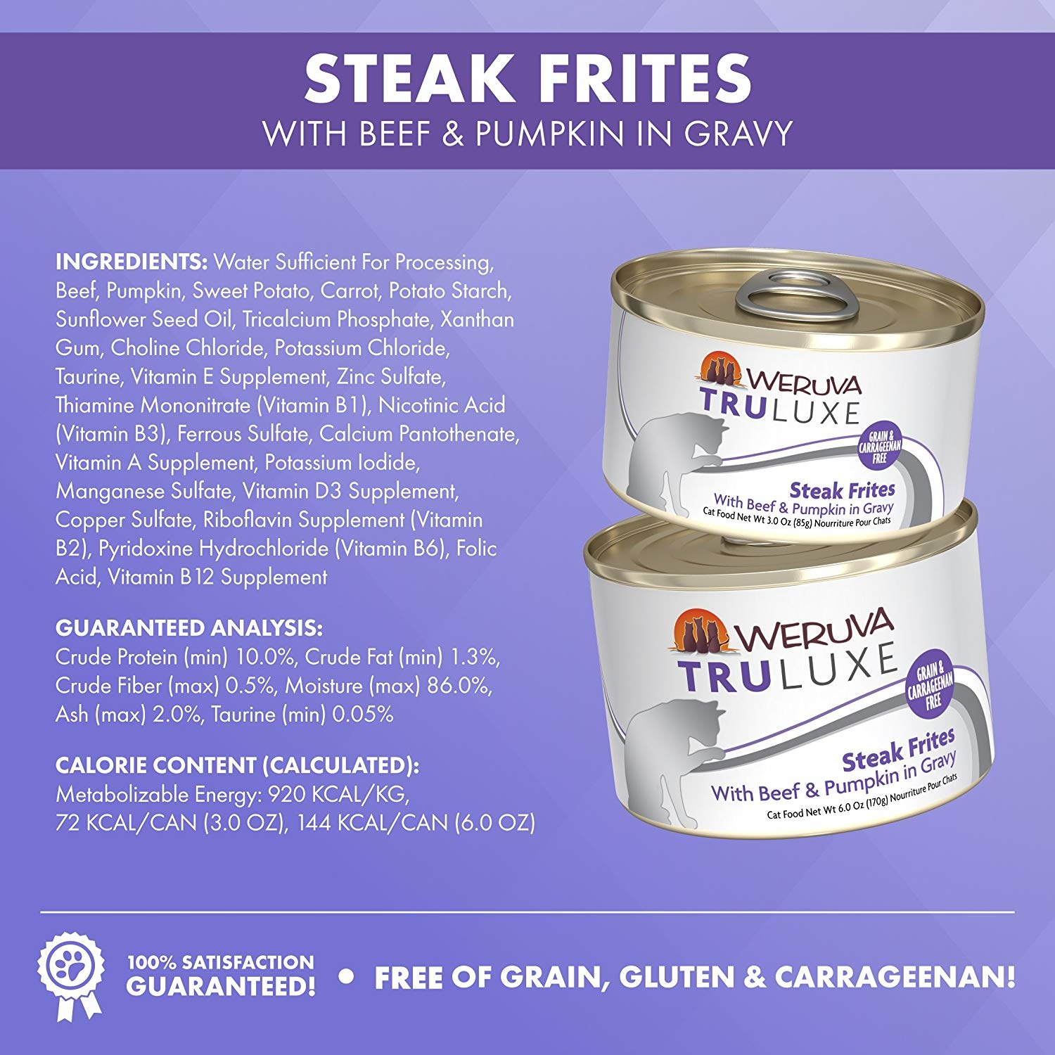 weruva truluxe steak frites