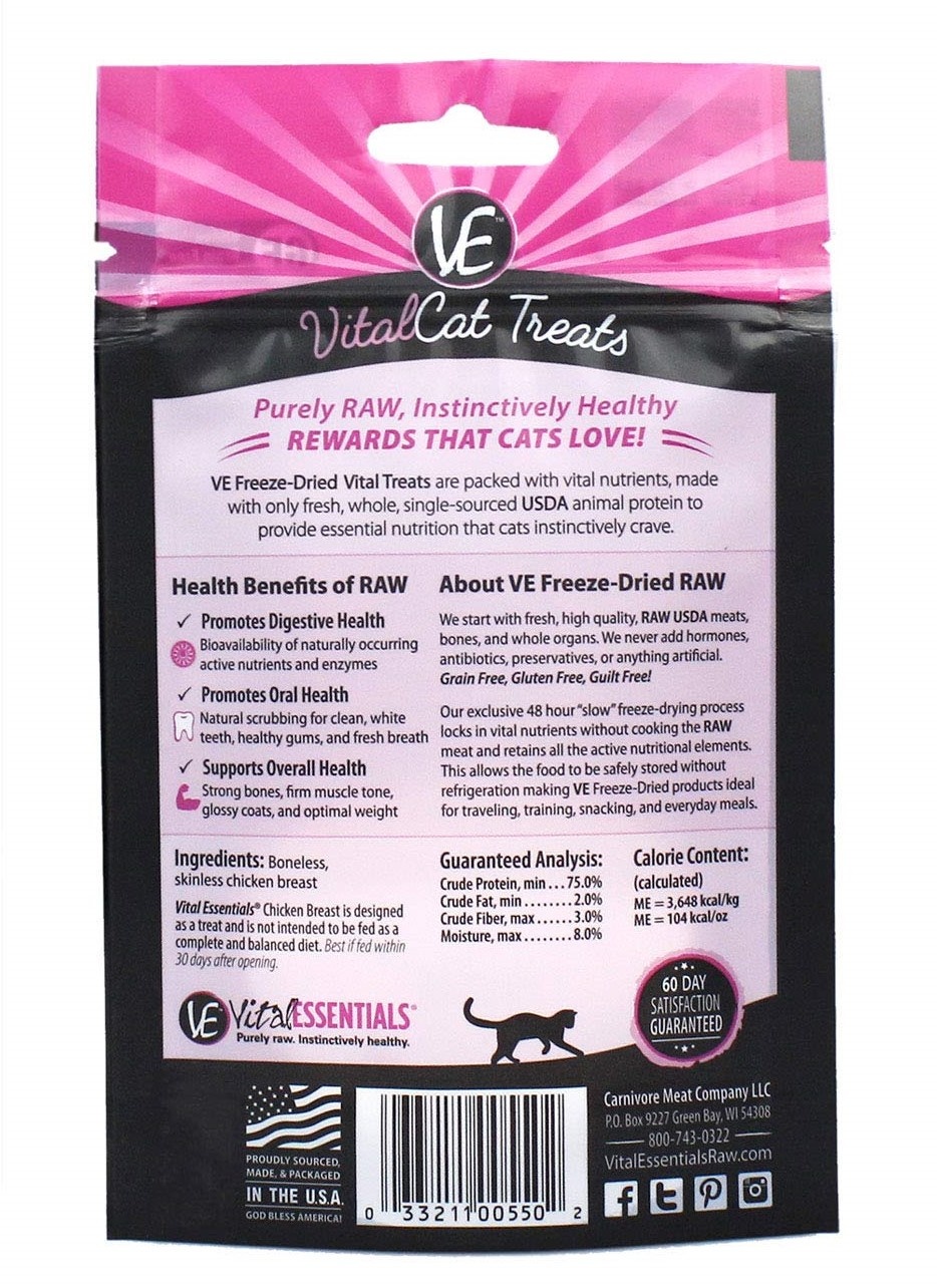 Vital Essentials Vital Essentials Freeze-Dried Chicken Breast 1 oz