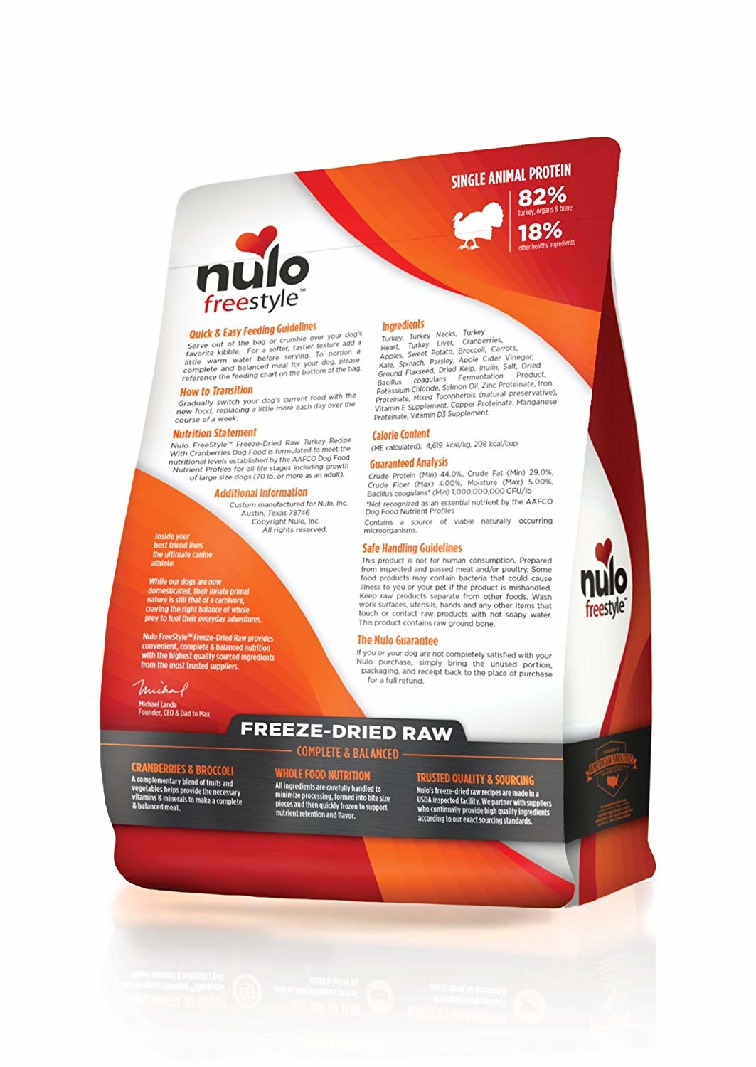 Nulo Nulo Freestyle Freeze-Dried Turkey with Cranberries 13 oz