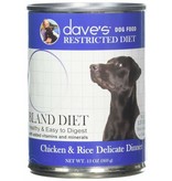 Dave's Dave's Dog Chk & Rice Restricted 13 oz