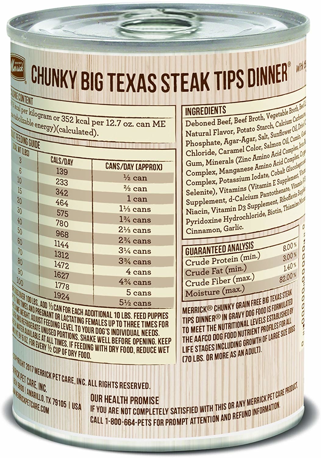 Merrick Merrick Big Texas Steak Tips 12.7oz