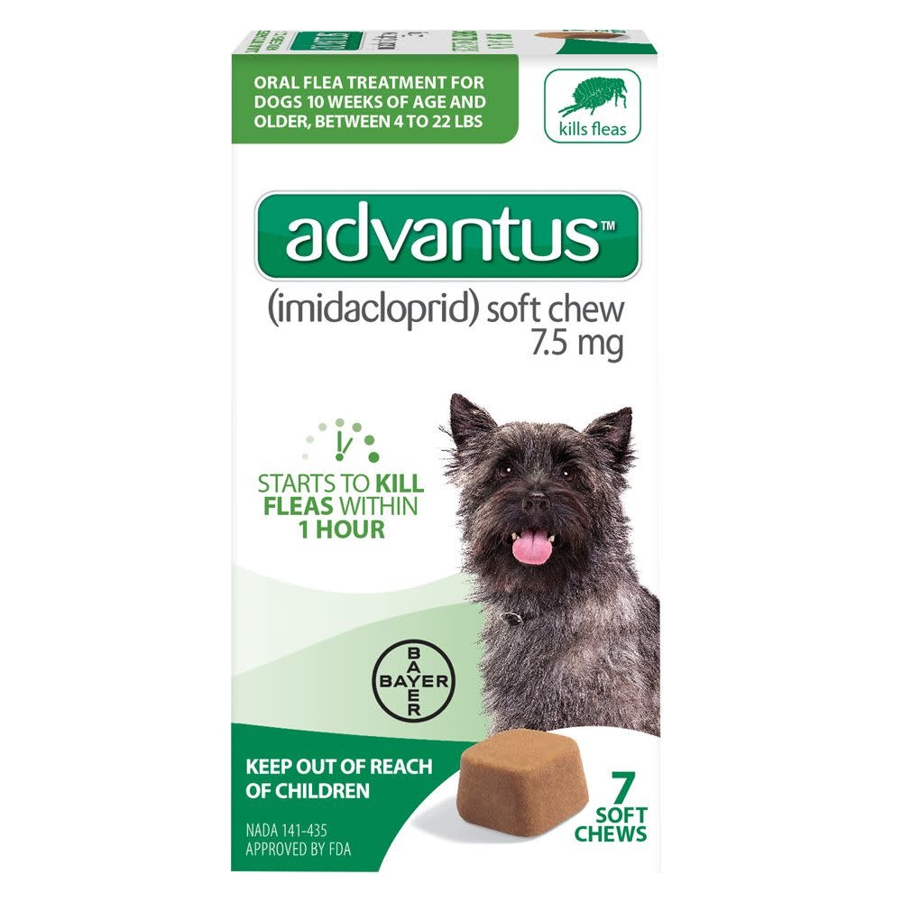 Advantus 7.5mg Small Dog 4-22 lb 7 ct