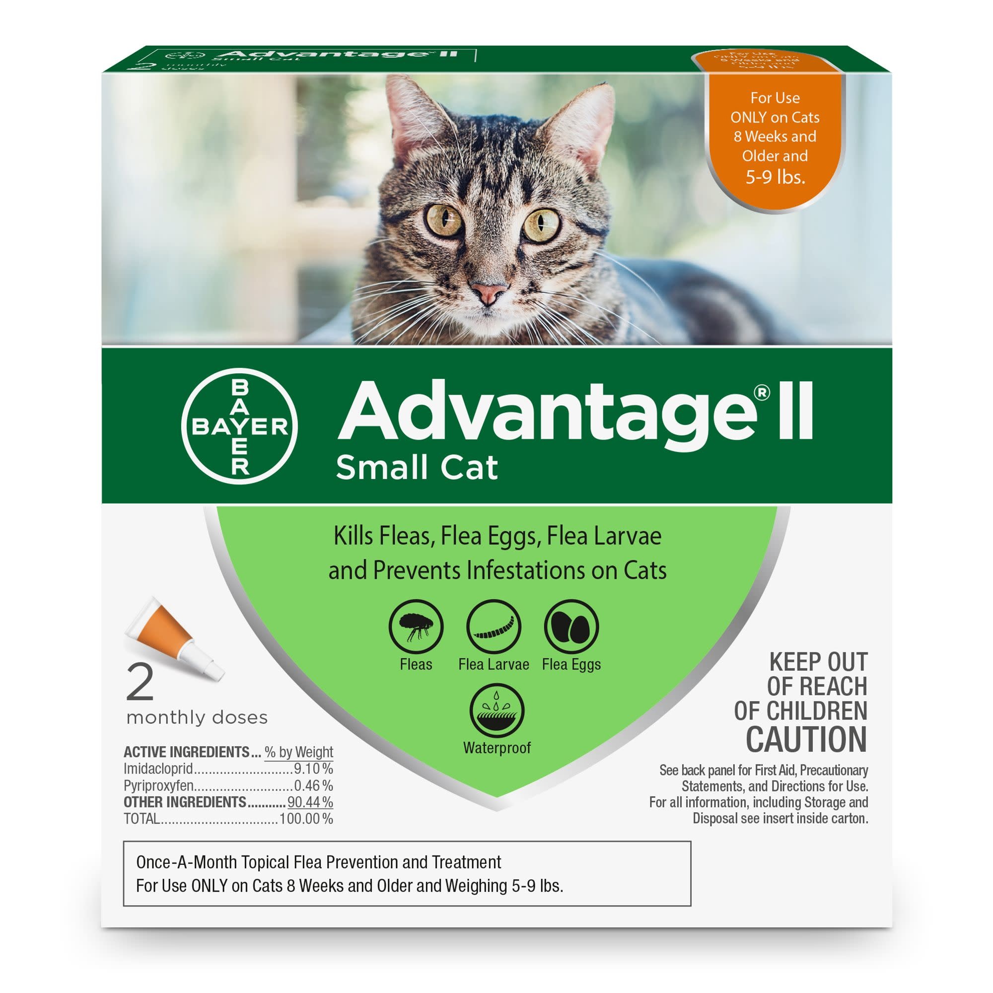 Advantage (Bayer) Advantage II Small Cat 2 Pack