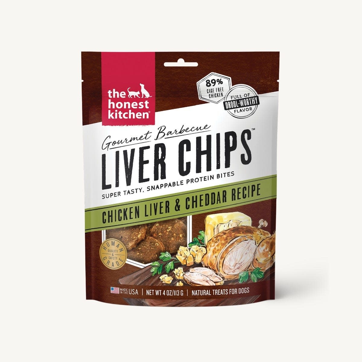 The Honest Kitchen Honest Kitchen Chicken Liver & Cheddar Chips 4 oz