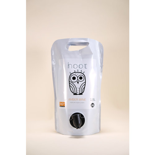 Hoot Amber, Georgas Family, Organic Pouch, 1.5L, 2021 Hoot Amber, Georgas Family, Organic Pouch, 1.5L, 2021