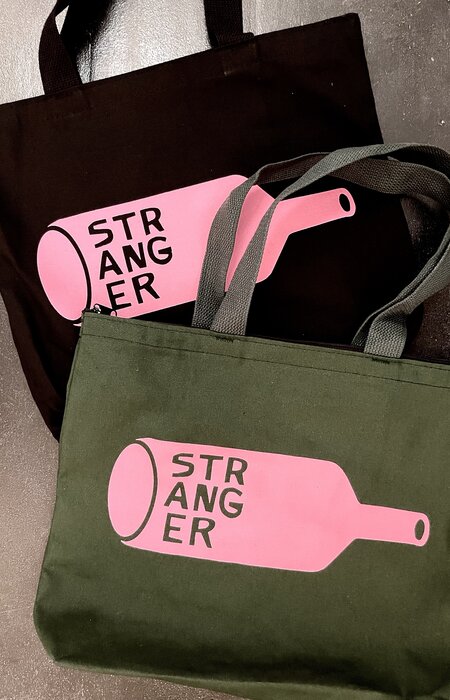 Stranger Stranger TOTE Bag Green & Pink