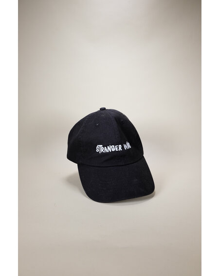 Stranger Wines, Dad Hat, Black Embroidered Baseball Cap