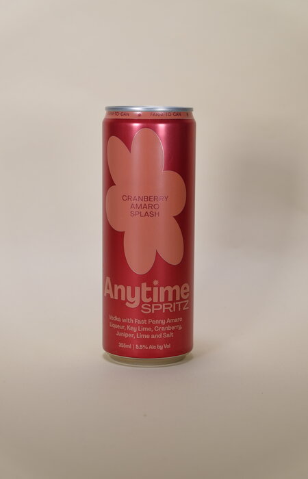 Anytime Spirits Anytime Spritz: Cranberry Amaro Splash