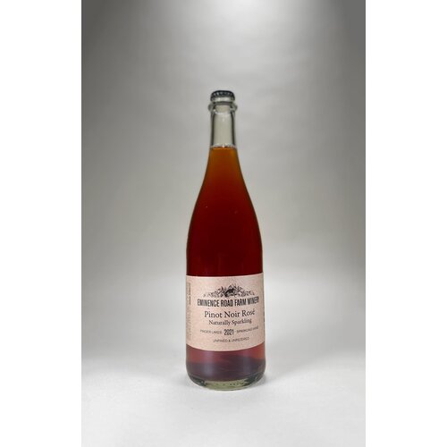 Eminence Road Eminence Road, Sparkling Rose, Pinot Noir, Elizabeth's Vineyard, 2021, 750 ml Eminence Road Eminence Road, Sparkling Rose, Pinot Noir, Elizabeth's Vineyard, 2021, 750 ml