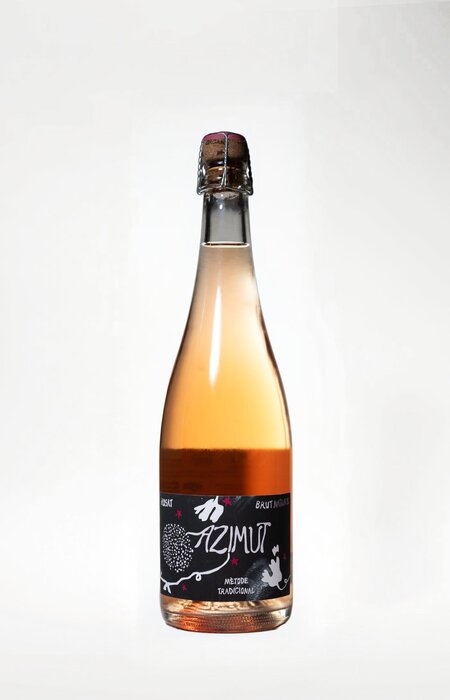 Azimut, Rosat, Brut Nature, 2023, 750 ml