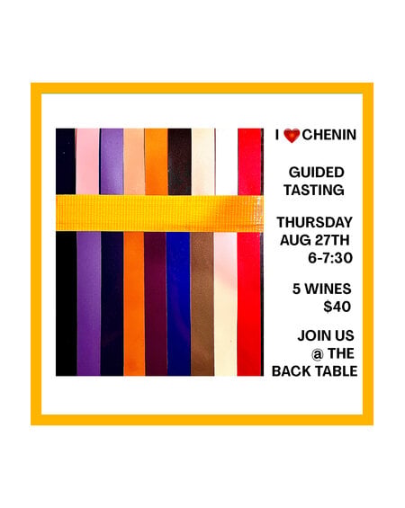 Class: Specialty Tasting 8-27-26 - I Heart Chenin Blanc Class: Specialty Tasting 8-27-26 - I Heart Chenin Blanc
