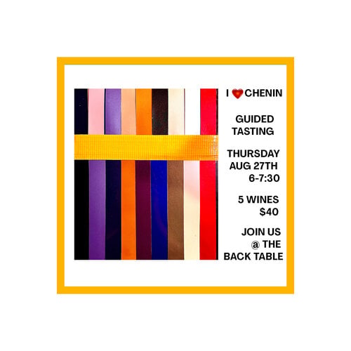 Class: Specialty Tasting 8-27-26 - I Heart Chenin Blanc Class: Specialty Tasting 8-27-26 - I Heart Chenin Blanc