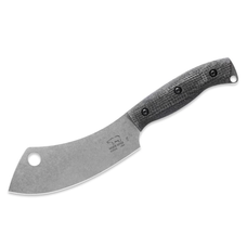White River White River Camp Cleaver Black Burlap Micarta (WRCC55-BBL)