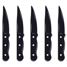 CastleGate Kitchen Pack: 5 Knives (No Serrated Knives)