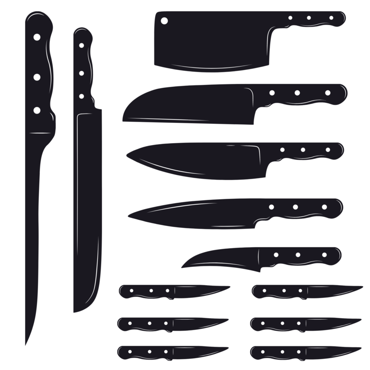 CastleGate Full Kitchen Block Set: 14 Knives (No Serrated Knives)