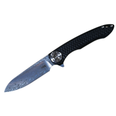 Curtiss Custom Knives Curtiss Custom Knives Cruze Carbon Fiber Damascus