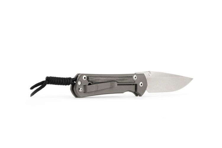 Chris Reeve Knives Chris Reeve Small Sebenza 31 Drop Point Black Canvas Micarta (S31-1200)