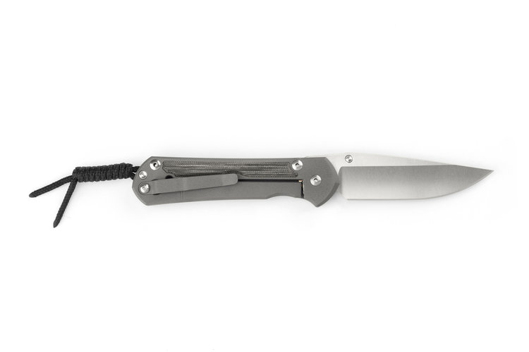Chris Reeve Knives Chris Reeve Small Sebenza 31 Drop Point Black Canvas Micarta (S31-1200)