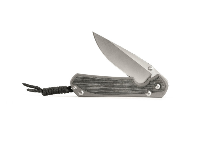 Chris Reeve Knives Chris Reeve Small Sebenza 31 Drop Point Black Canvas Micarta (S31-1200)