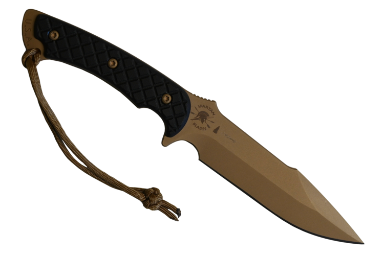 Spartan Blades Spartan Blades Horkos w/Nylon Molle Sheath BLK/BLK (SB4BKBKNLBK)