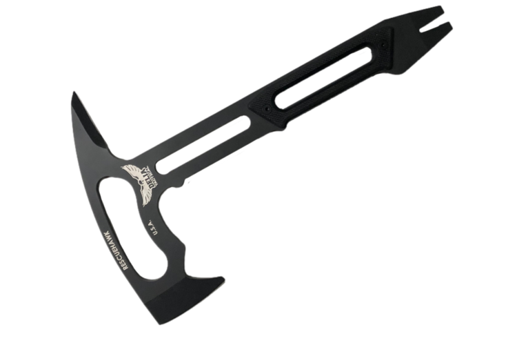 White River White River Delia Tactical Rescue Hawk, Black Textured G10 (DT-RHK)