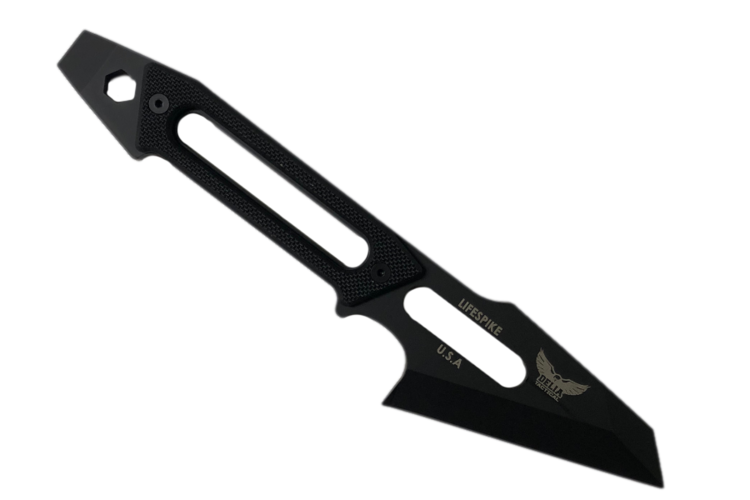 White River White River Delia Tactical Life Spike Black Textured G10 (DT-LSP)