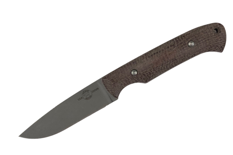 White River White River Small Game Natural Burlap Micarta (WRSG-BNA)