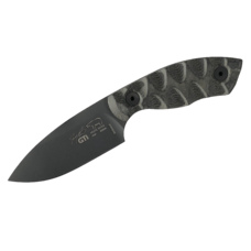 White River White River GTI 3, Black & O.D. Linen Micarta Black Coated Blade (WRGTI3-LBO-CBI)