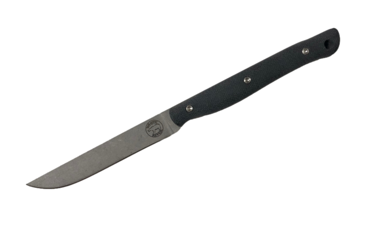 White River White River Exodus 3 Black Canvas Micarta (WREX3-MBL)