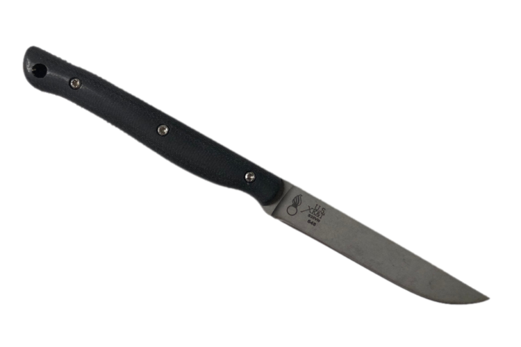 White River White River Exodus 3 Black Canvas Micarta (WREX3-MBL)