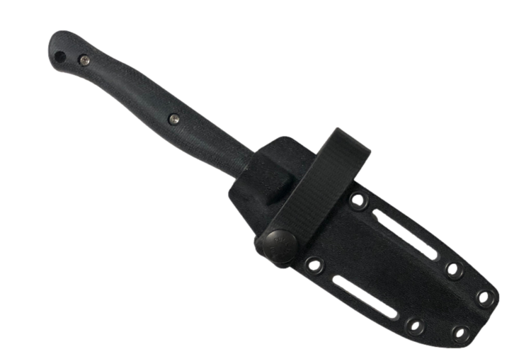 White River White River Exodus 4 Black Canvas Micarta (WREX4-MBL)