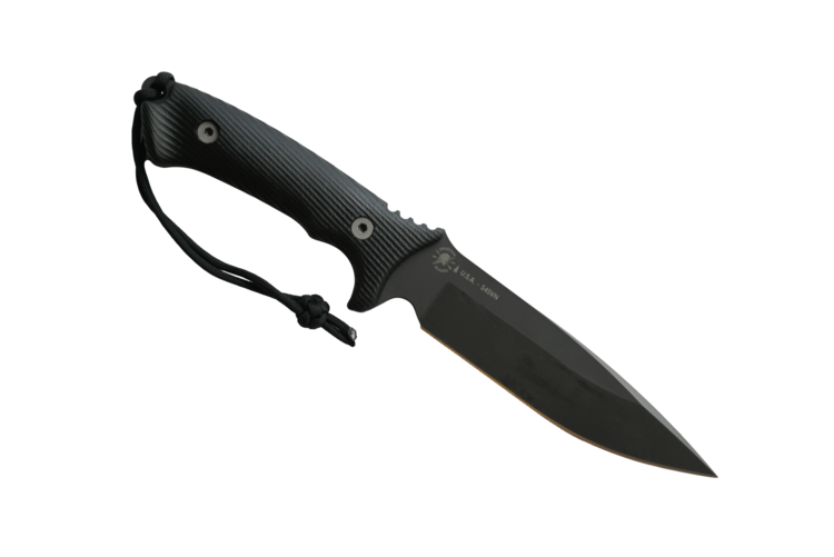 Spartan Blades Spartan Blades Harsey Difensa w/ Kydex Sheath BLK/BLK (SB19BKBKKYBK)